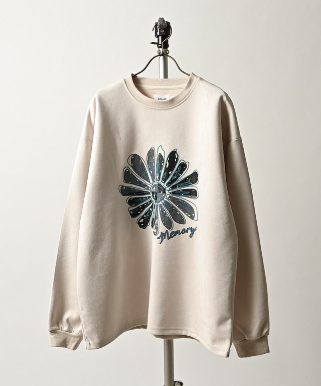 ADAM PATEK logo half zip stand pullover (IVO) AP2424007