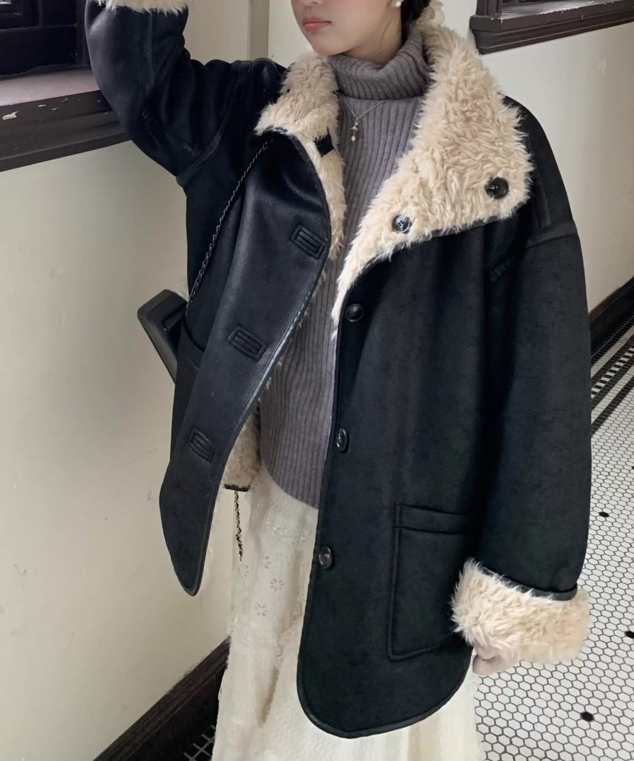 リバーシブルファージャケット Q0211 | poet