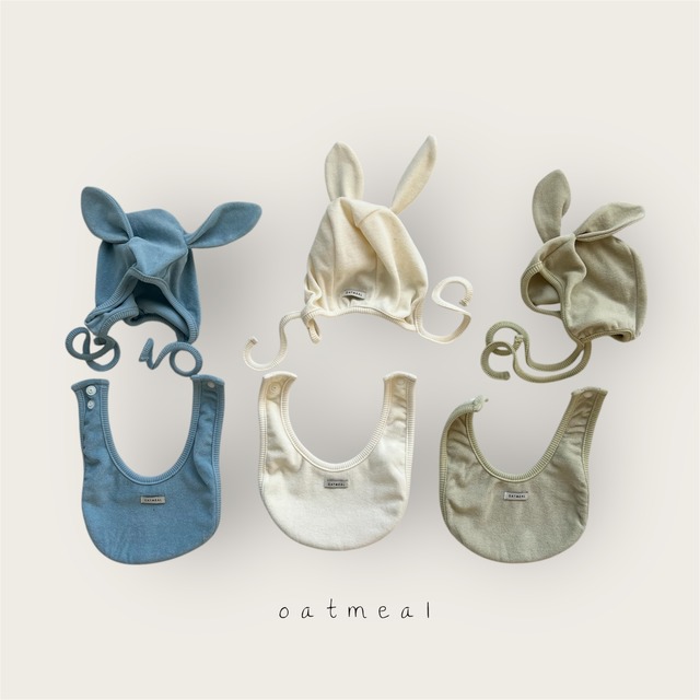 bebe terry bib set【oatmeal】※予約商品