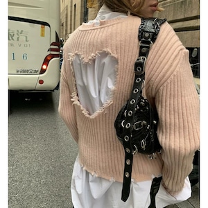 Openwork Hall Lab Knit Pullover <2colors>