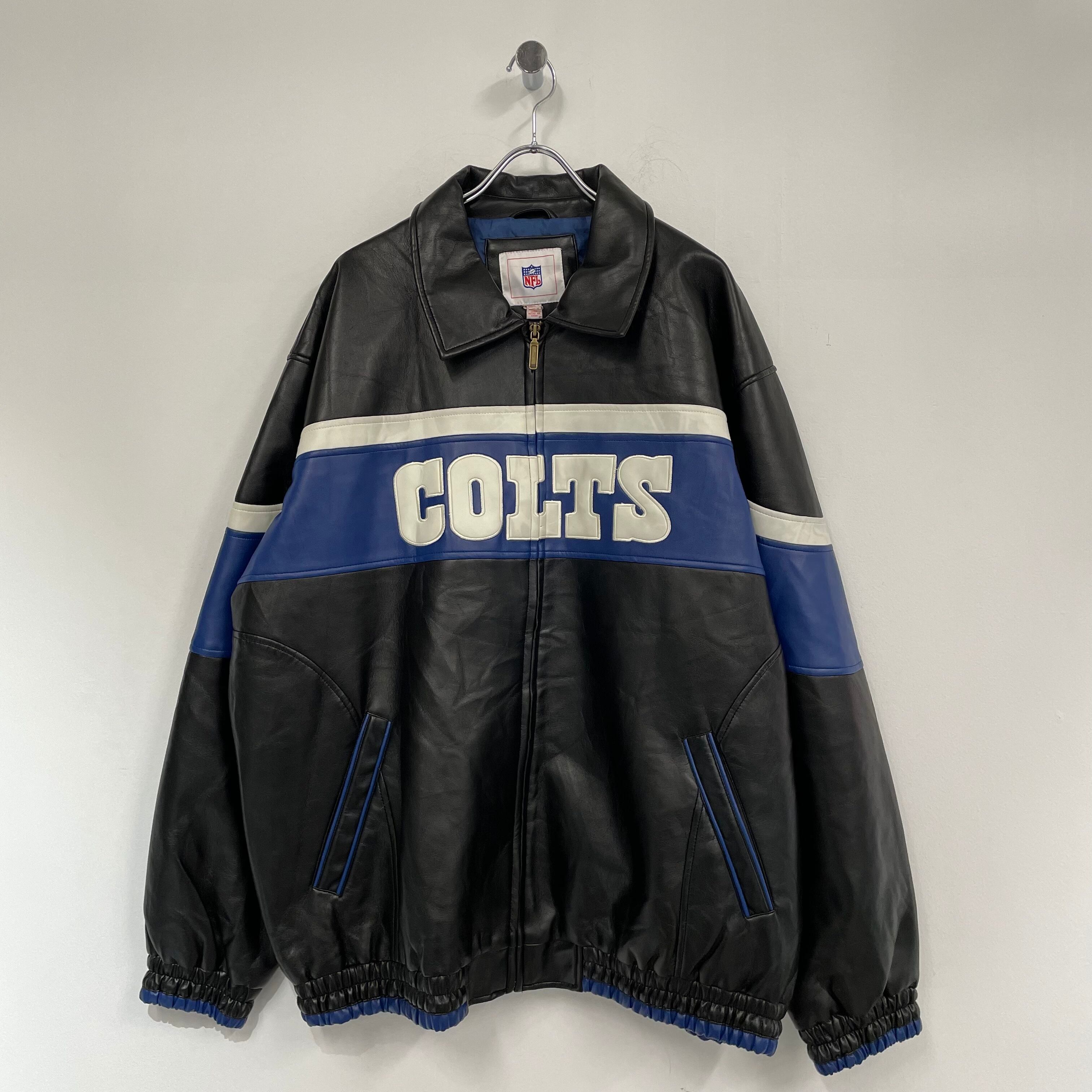 84【希少】NFL あつく インディアナポリス・コルツCOLTS レザー 