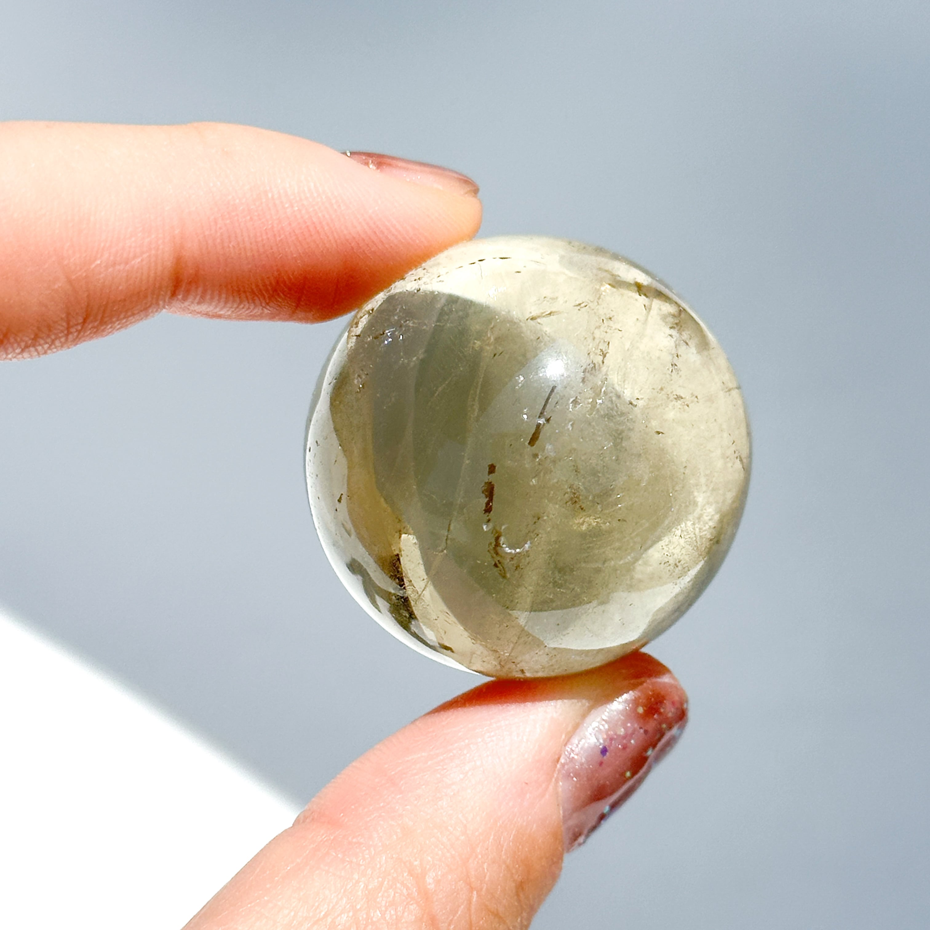 シトリン（黄水晶） スフィア33◇ Citrine ◇ 天然石・鉱物