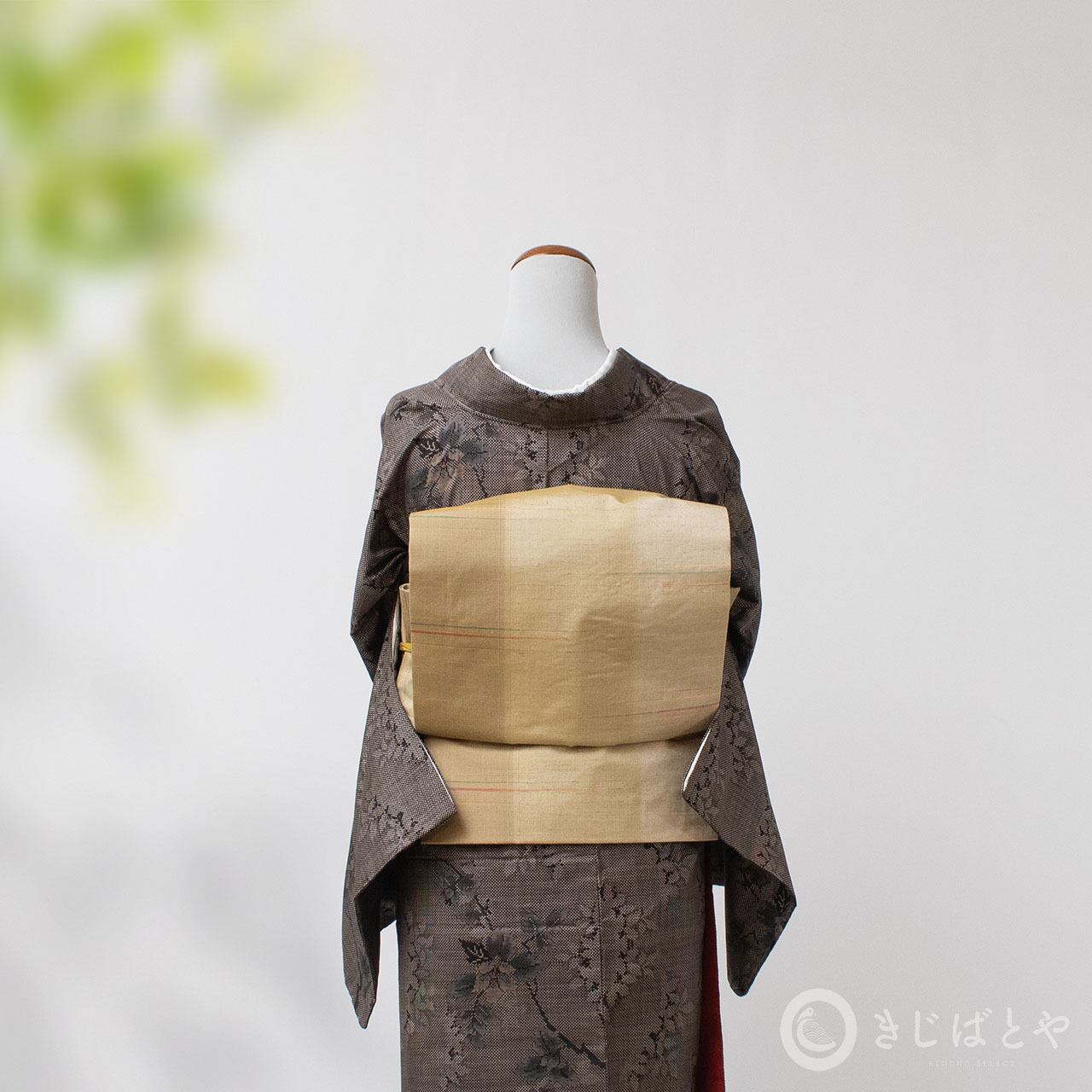本場大島 鳶色の小紋 袷 | きじばとや