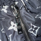 【LOUIS VUITTON】ルイヴィトン ステンシルエフェクトモノグラムジョギングパンツ サイズ34