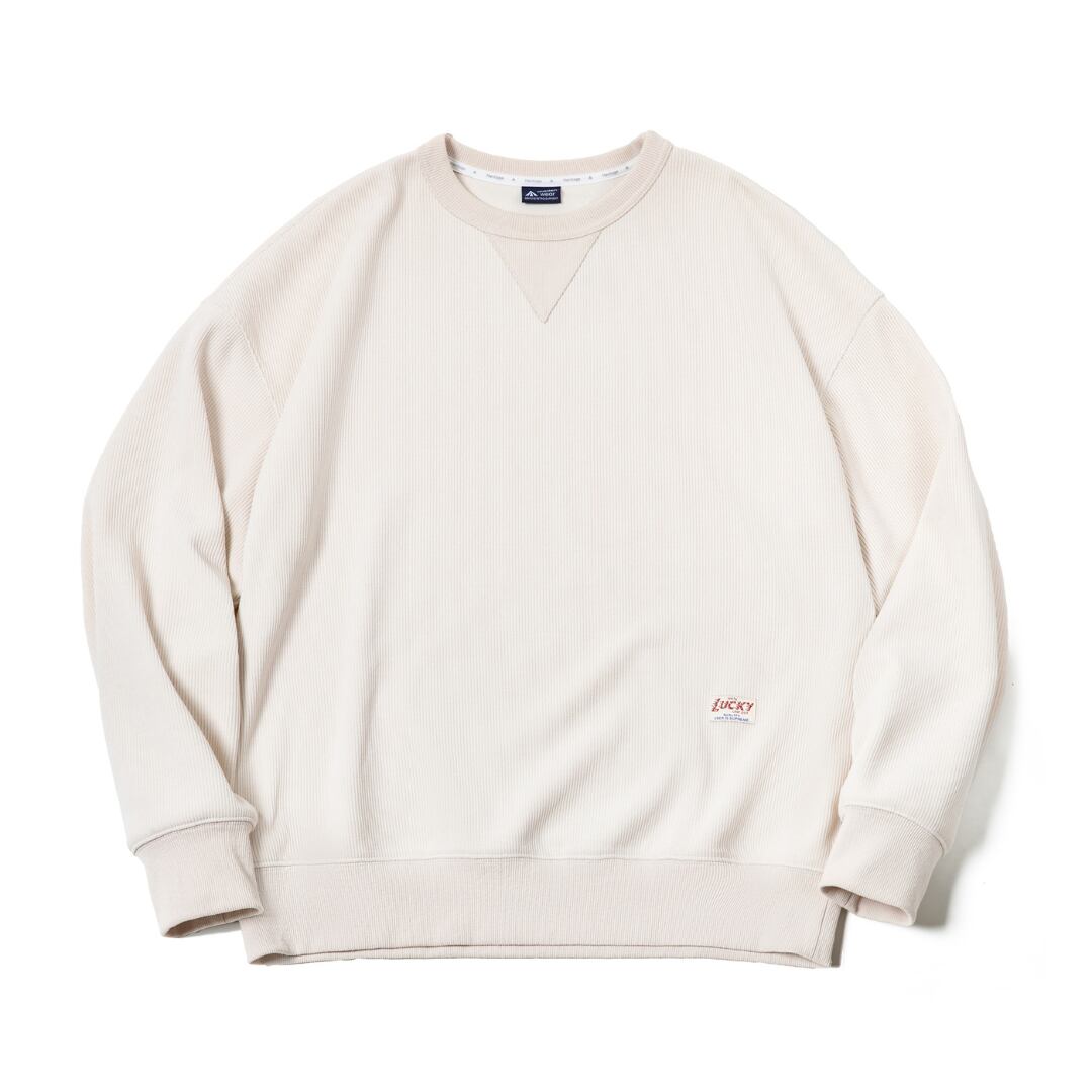 リブニットクルーネックスエット 3XLまで対応 A18102