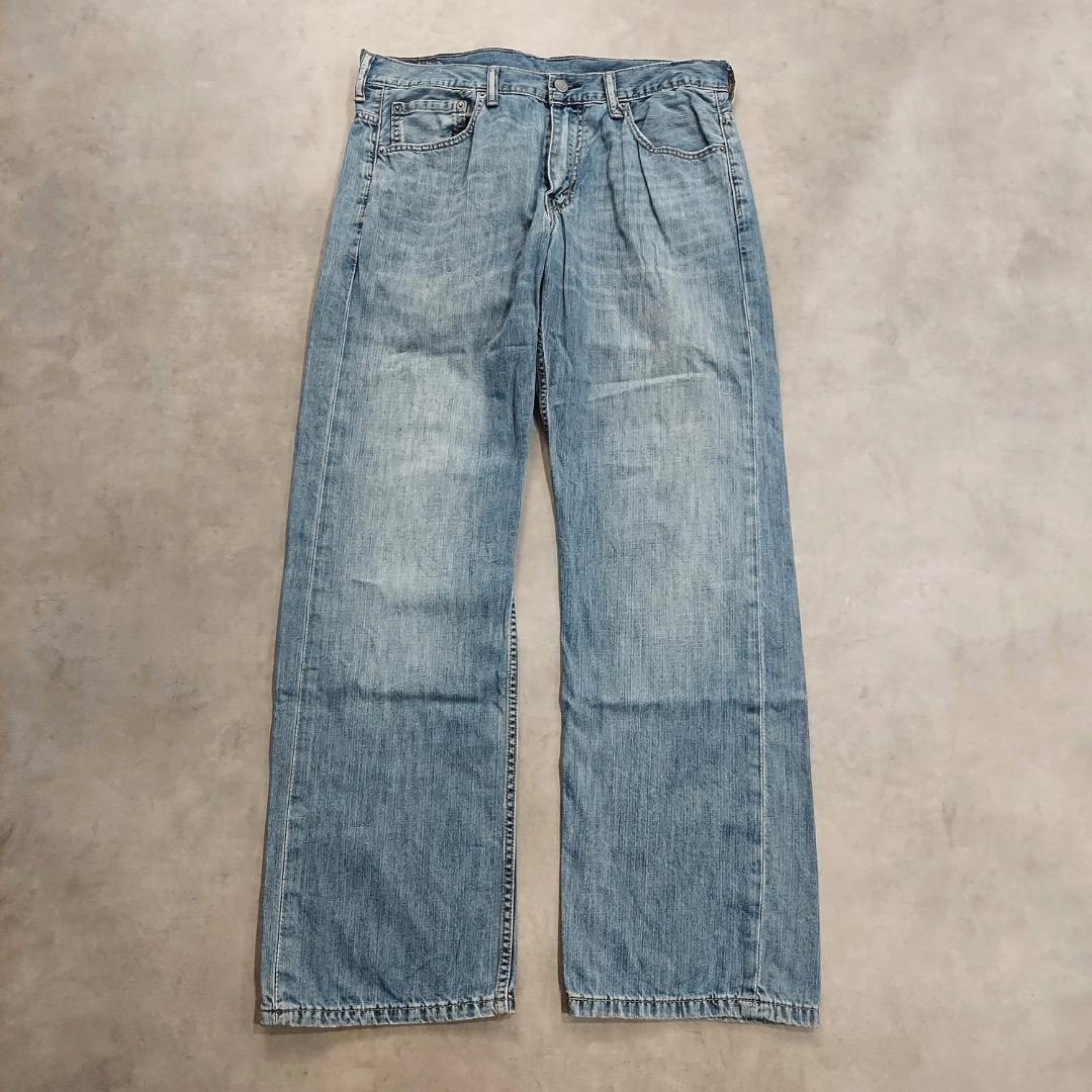 リーバイス569 Levis W32 ブルーデニム 青 ヒゲ 古着 16764