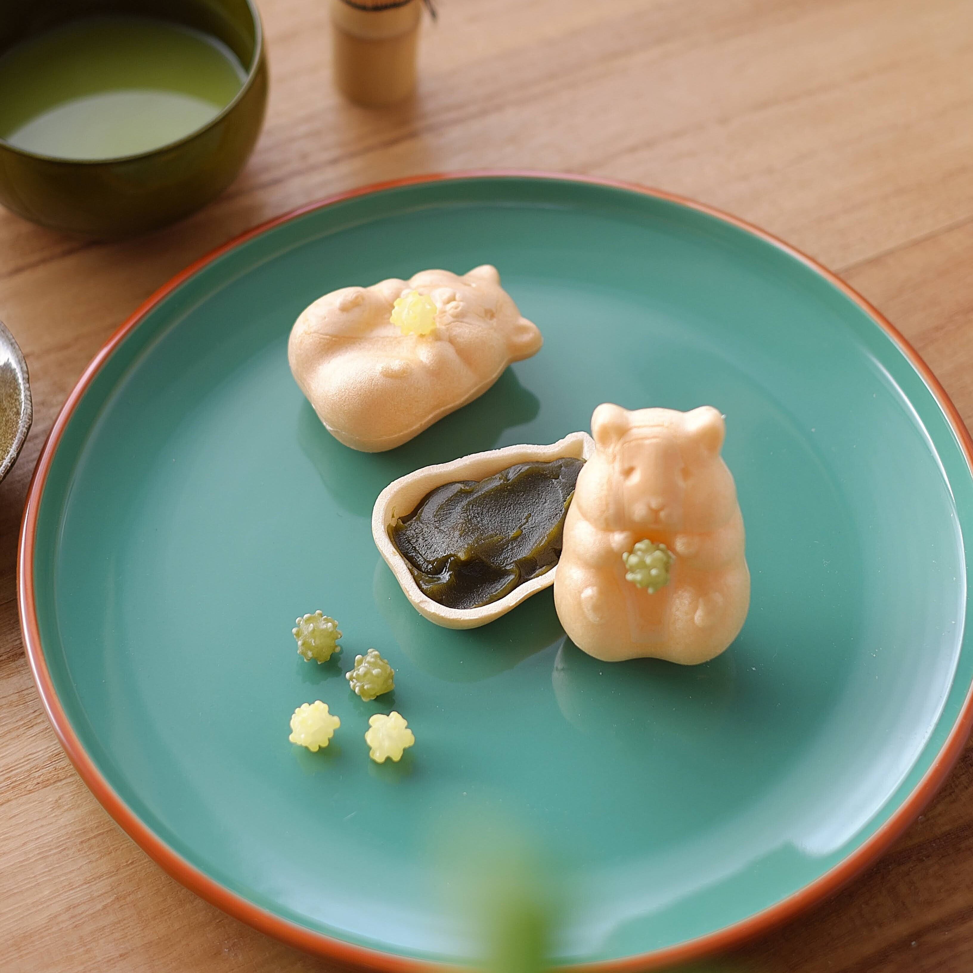 手づくりハムスターモナカ抹茶 (6個入り抹茶餡) | 青木光悦堂