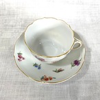 マイセン 金彩 小花散し コーヒーカップ＆ソーサー　一級品スタンプ　クラシックモデル 11TWd34