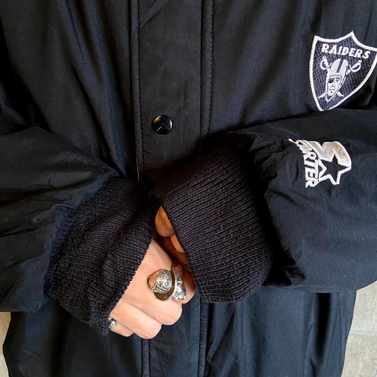 ビックサイズ 90年代 STARTER スターター NFL RAIDERS レイダース 