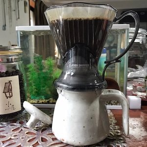 クレバーコーヒードリッパー【透明ブラック】　103コーヒフィルター付き　誰でも美味しい珈琲が楽しめる
