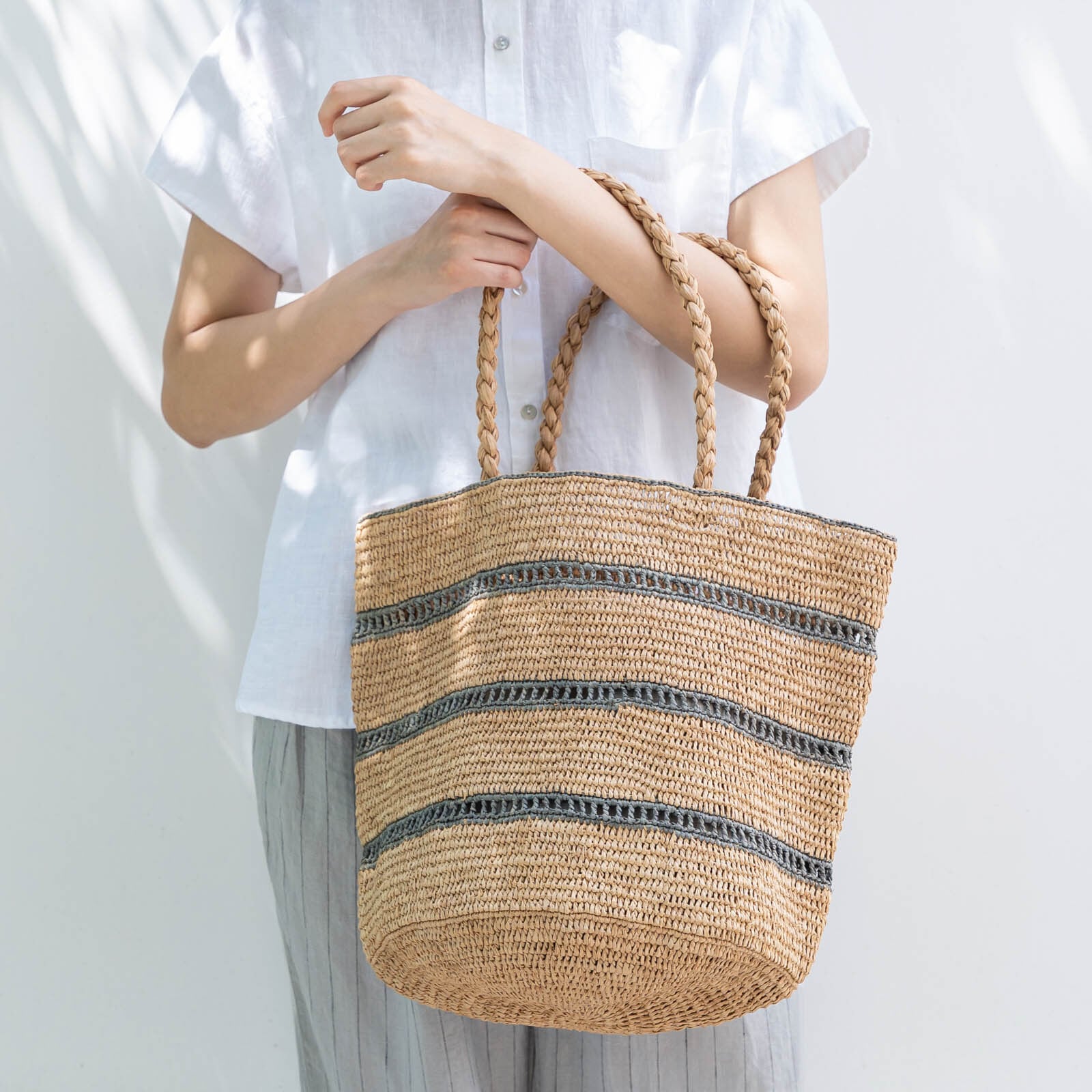 MADE IN MADA / ALICE MM 3 LACE ラフィアバッグ | Zakka so-la