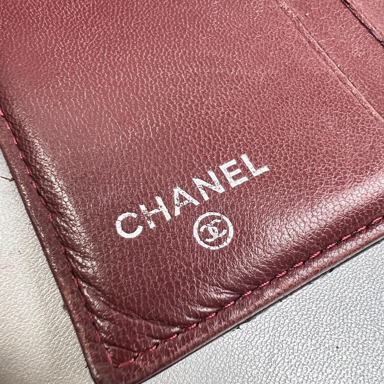 CHANEL シャネル ココマーク レザー 三つ折り財布 黒 A-13274