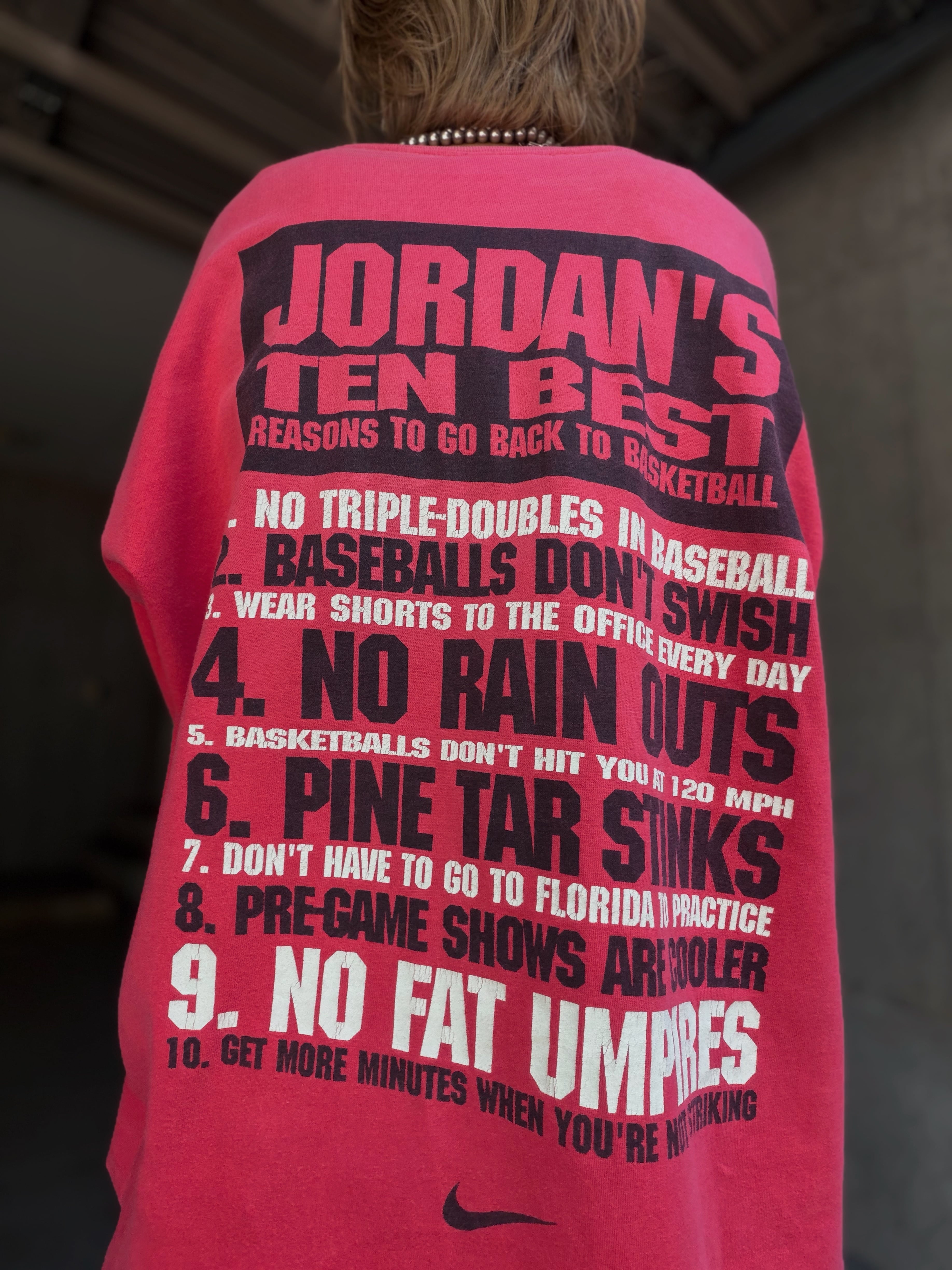 (CS2325)95's NIKE Michael Jordan “I’m Back” promo tee made in USA