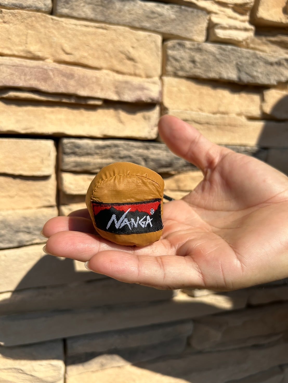 NANGA】 POCKETABLE ECO BAG (LIVE THE LIFE) ナンガ ポケッタブル