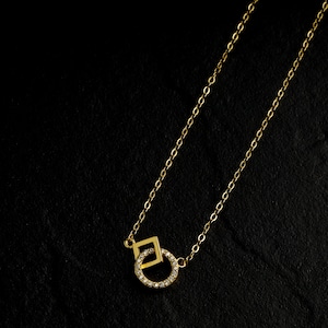 【Lamia】S925 zirconia geometry necklace  #nn07