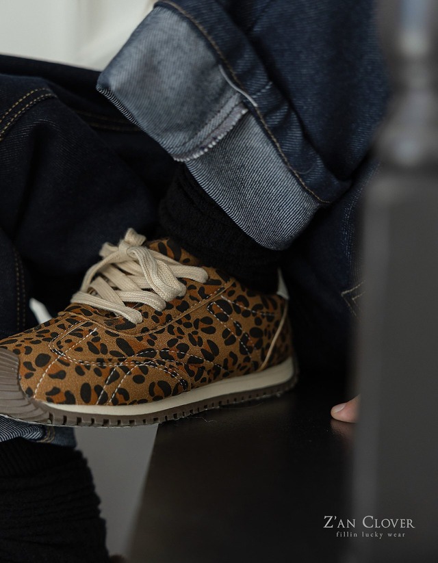 zan clover［取寄］leopard sneakers 26autumn