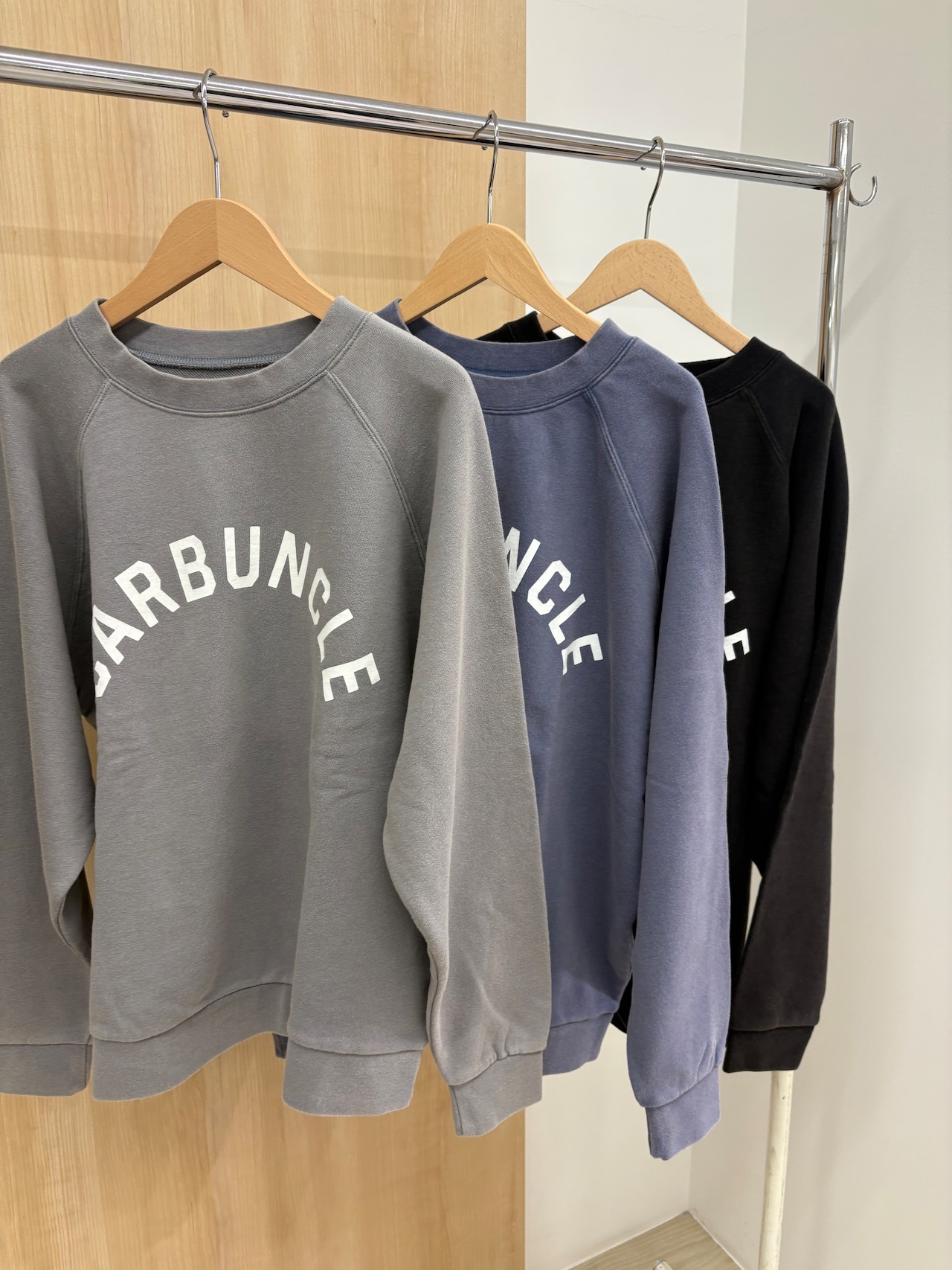 le vent souffle ウォッシュ加工　ロゴスウェット　P11A