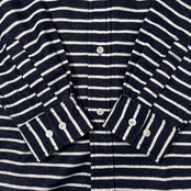 CAPTAIN SANTA キャプテンサンタ 刺繍入り ボーダー BD 長袖シャツ M/ネイビー/ネルシャツ