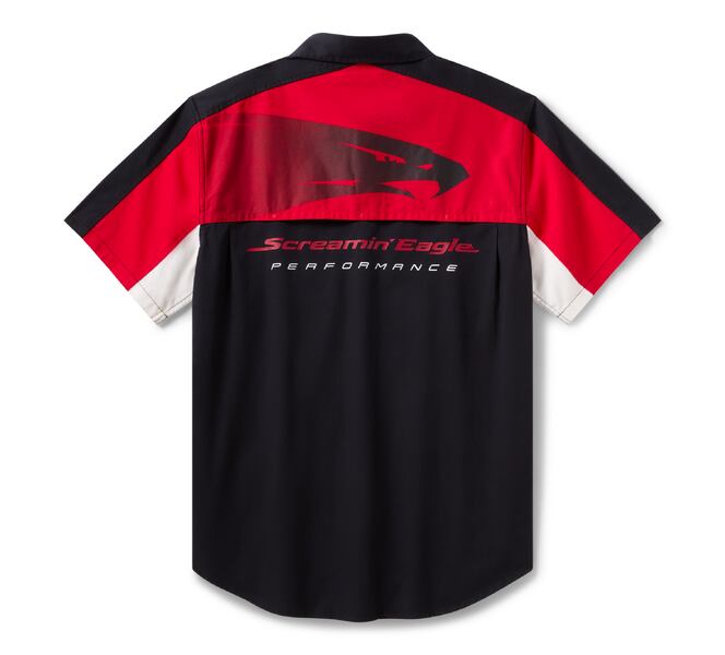 Screamin' Eagle(R) ベンテッド 半袖メカニックシャツ Screamin' Eagle(R) ベンテッド 半袖メカニックシャツ （カラー