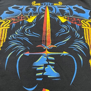 【FRUIT OF THE LOOM】THE SWORD バンドTシャツ ビッグプリント バンt  ヘビメタ ハードロック S US古着