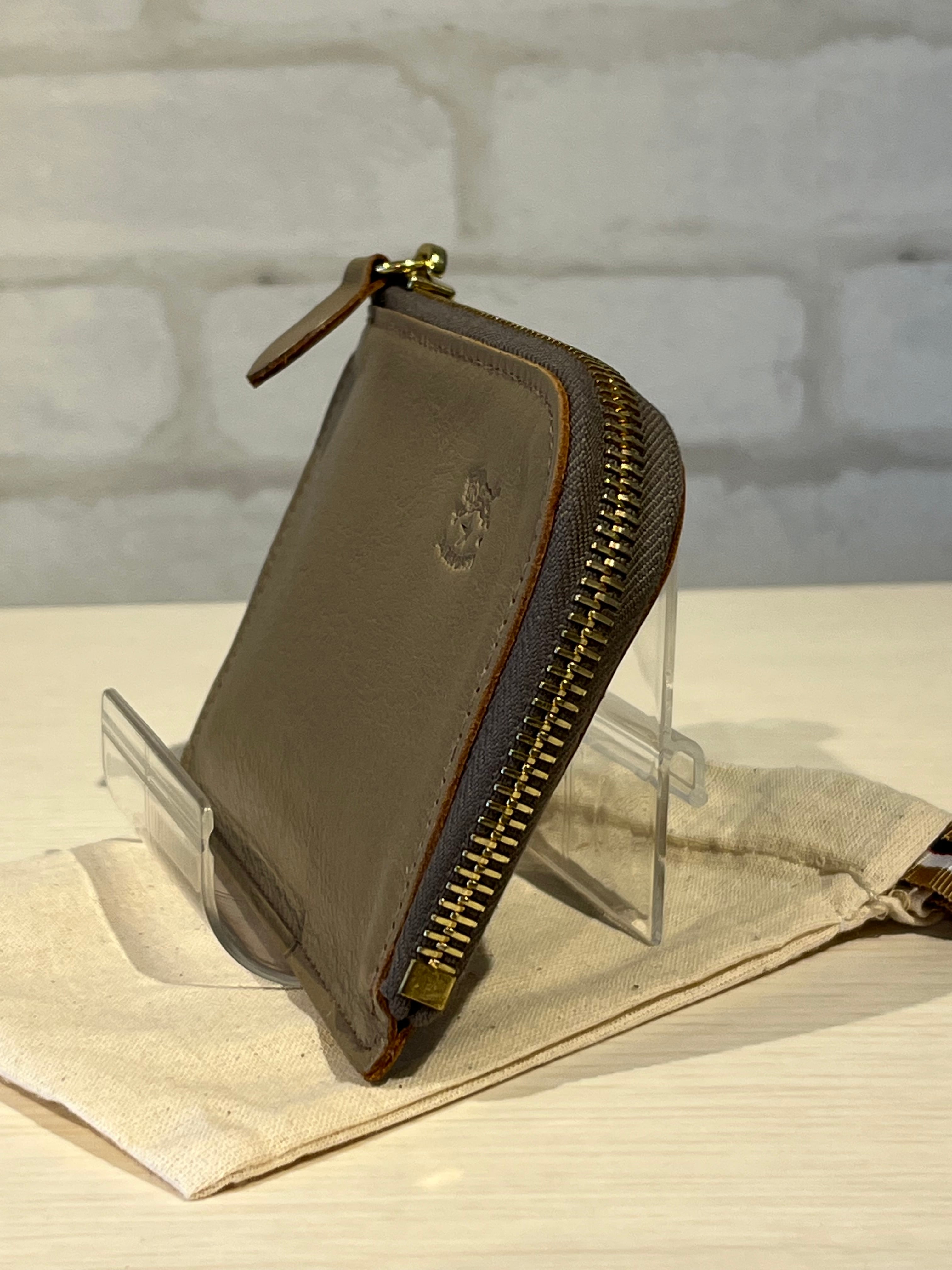 IL BISONTE/54_1_5432404540/L字ジップ財布(グレー) | QREEQ