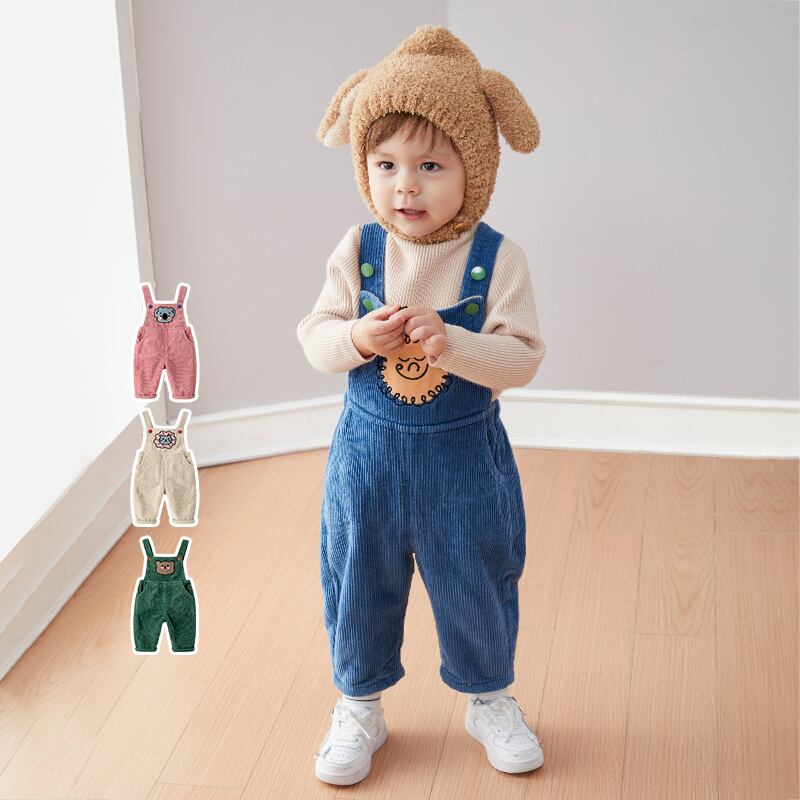 ベビー冬プラスベルベットサロペット、子供用コーデュロイ暖かいズボン、冬の服、ベビーパンツ、エインスタイル0-3ヶ月 Duduベイビー50526541116