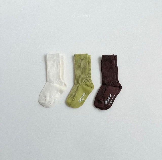 digreen /  light green socks (3P set)