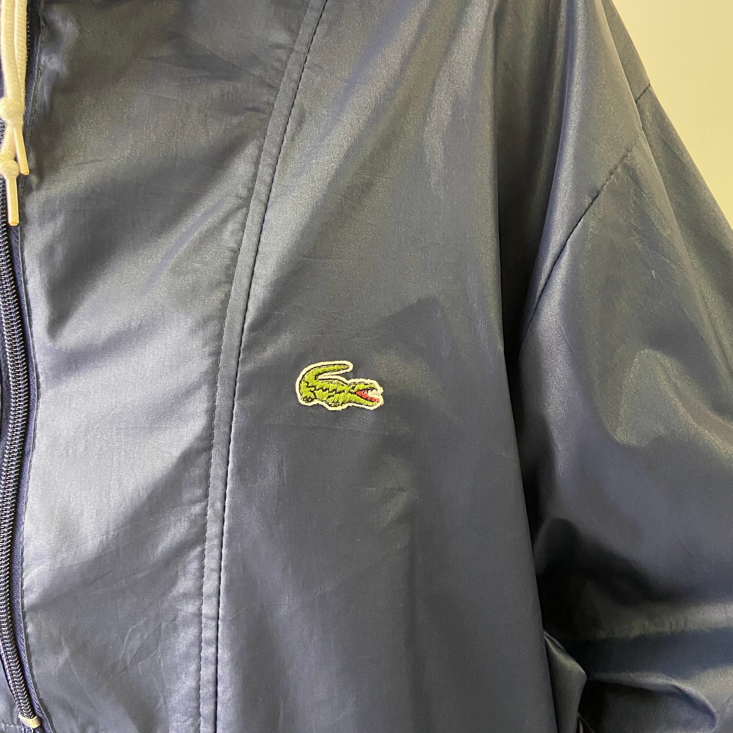 70s LACOSTE IZOD ナイロンアノラックパーカー