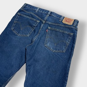 LEVI'S 505 デニム ジーンズ ジーパン W38L30 メキシコ製 ビッグサイズ ダボパン レギュラーフィット リーバイス 濃紺 インディゴ US古着