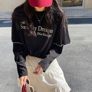 fake-layered loose mellow logo cutsew 2litr06268