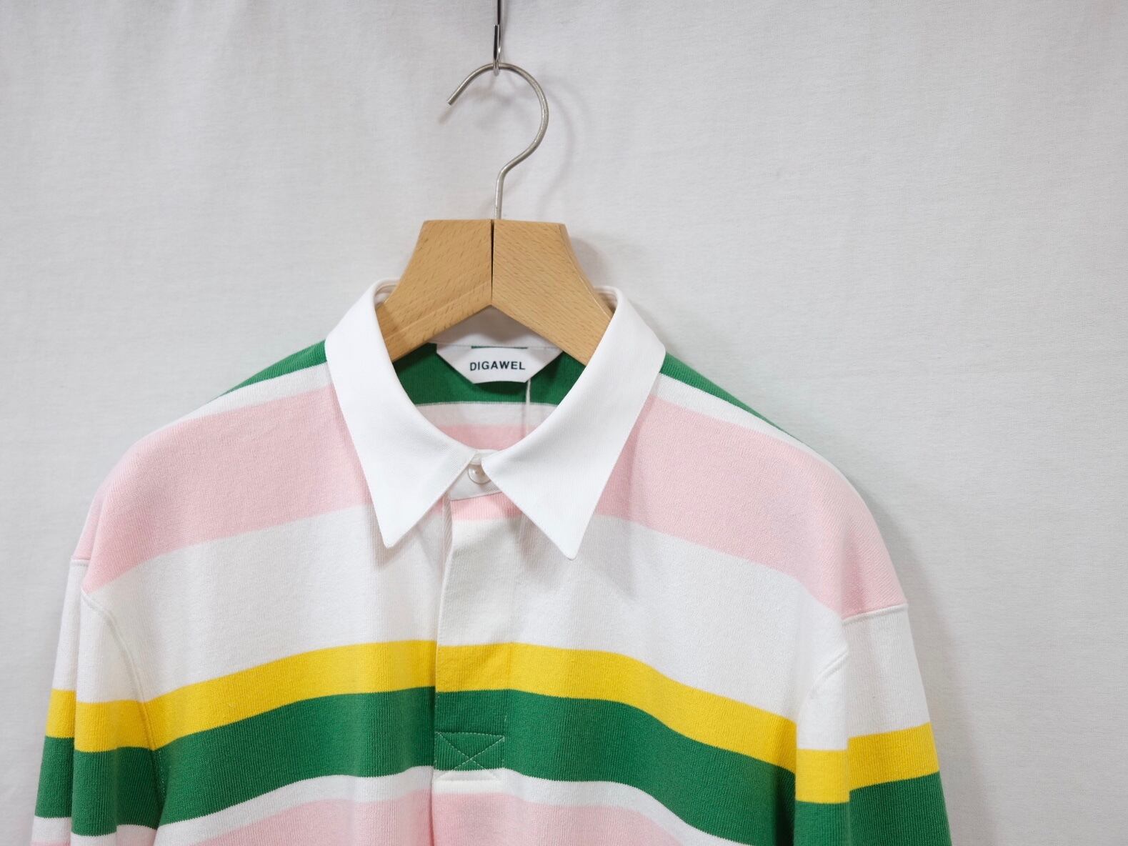 DIGAWEL” Border Rugby Shirt White” | Lapel online store