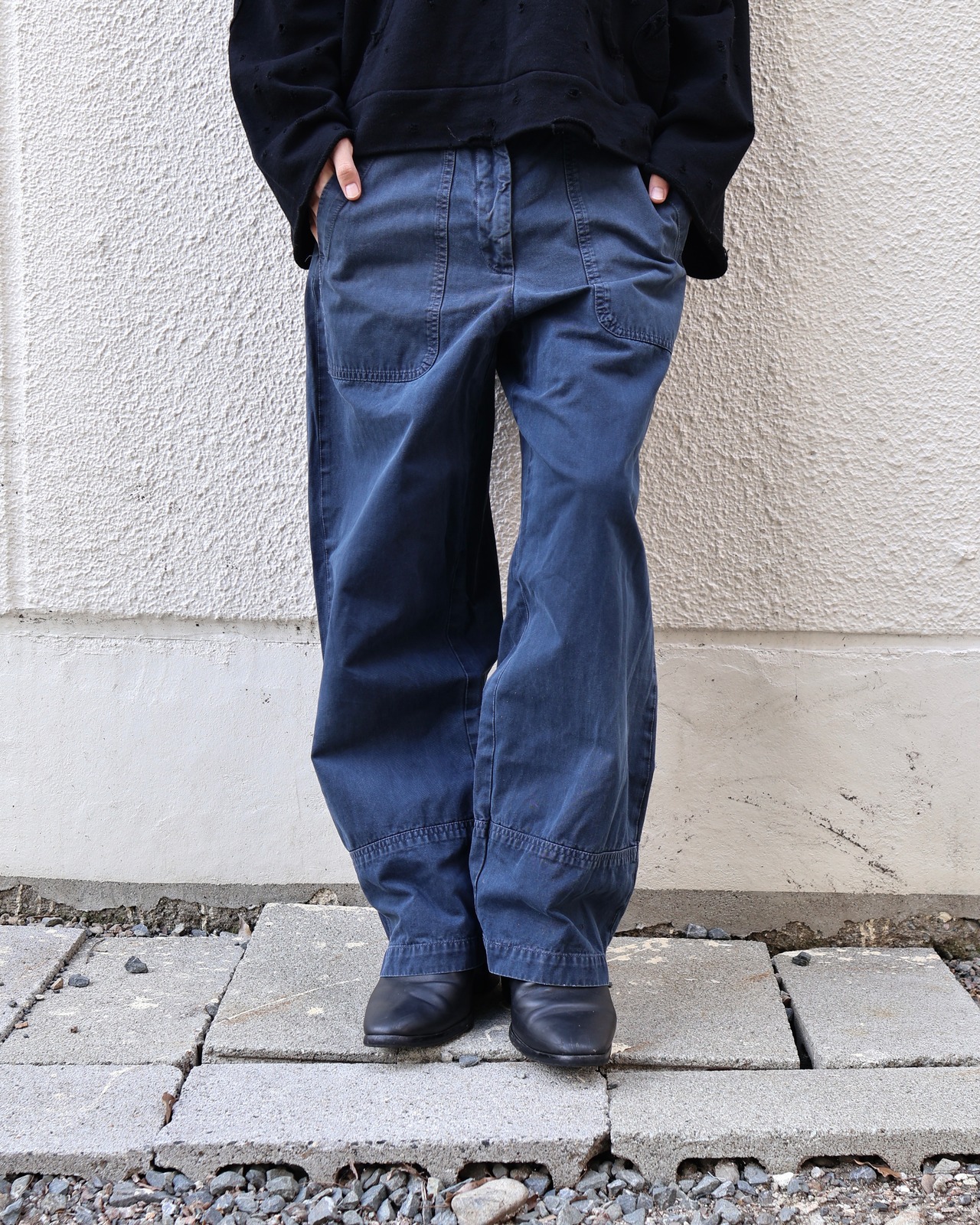 【DRIES VAN NOTEN】deformed work pants