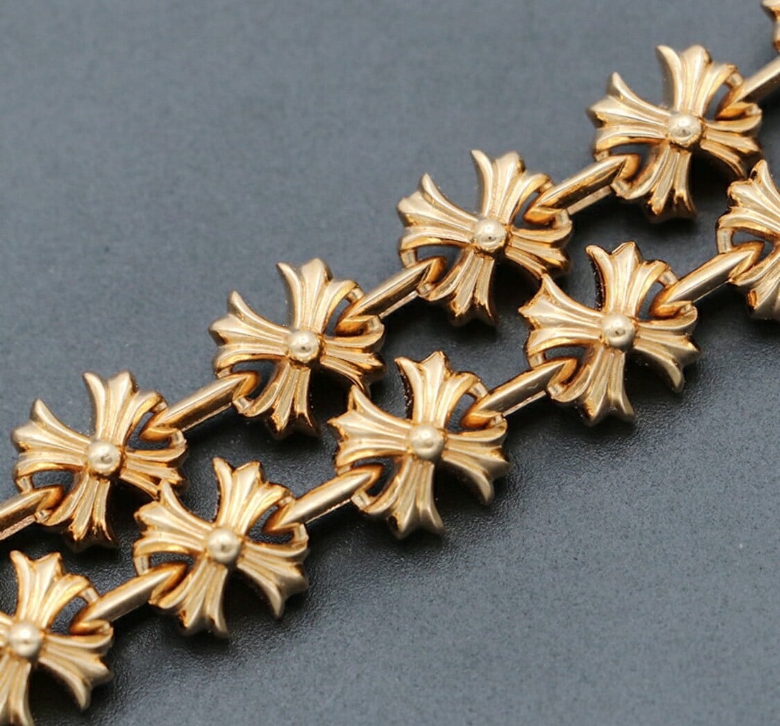 クロムハーツ クロスリンクブレスレット クロムハーツ（Chrome Hearts）ブレスレット クロス リンク