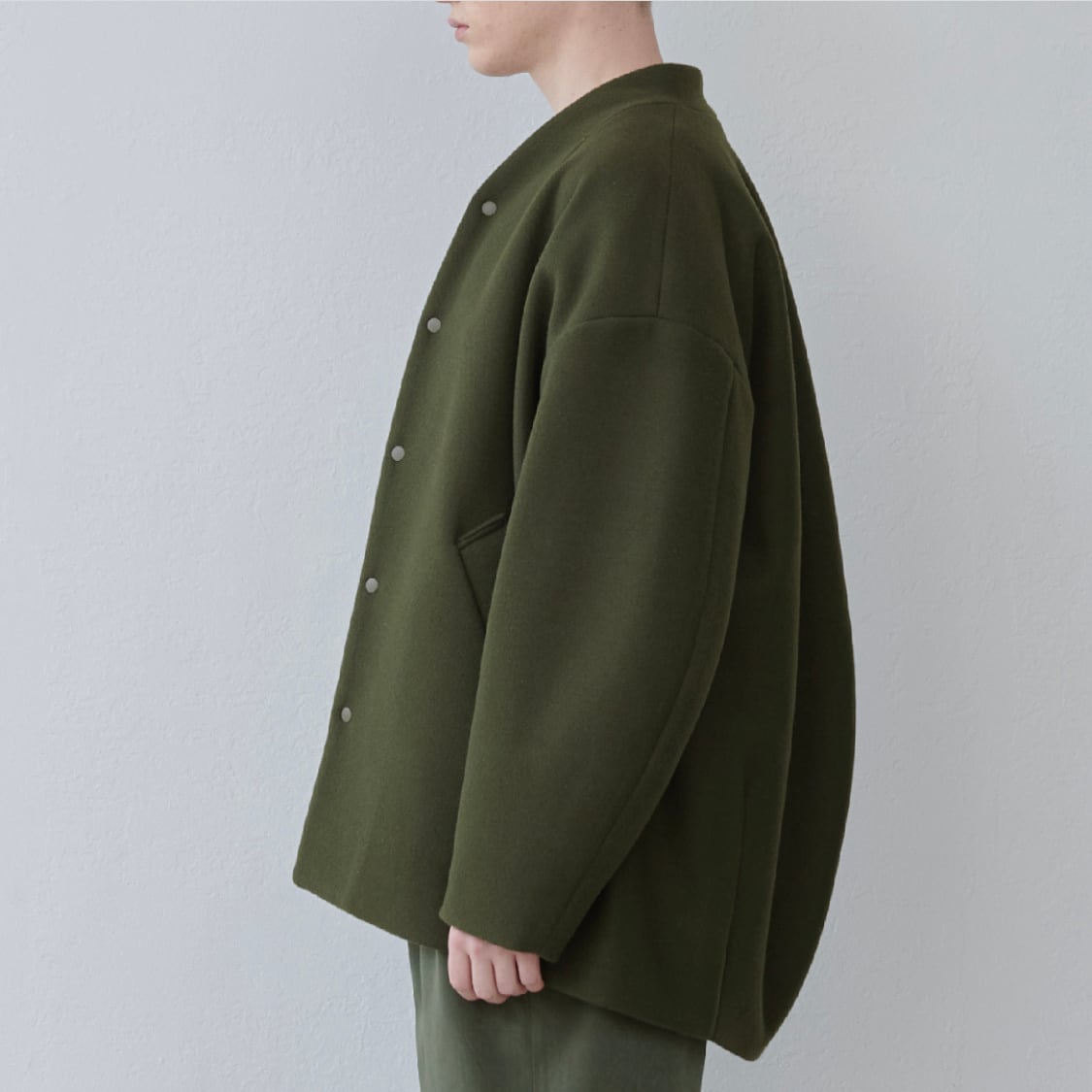 KELEN】 NO COLLAR EGG JACKET “RIOT” ケレン ノーカラーエッグ