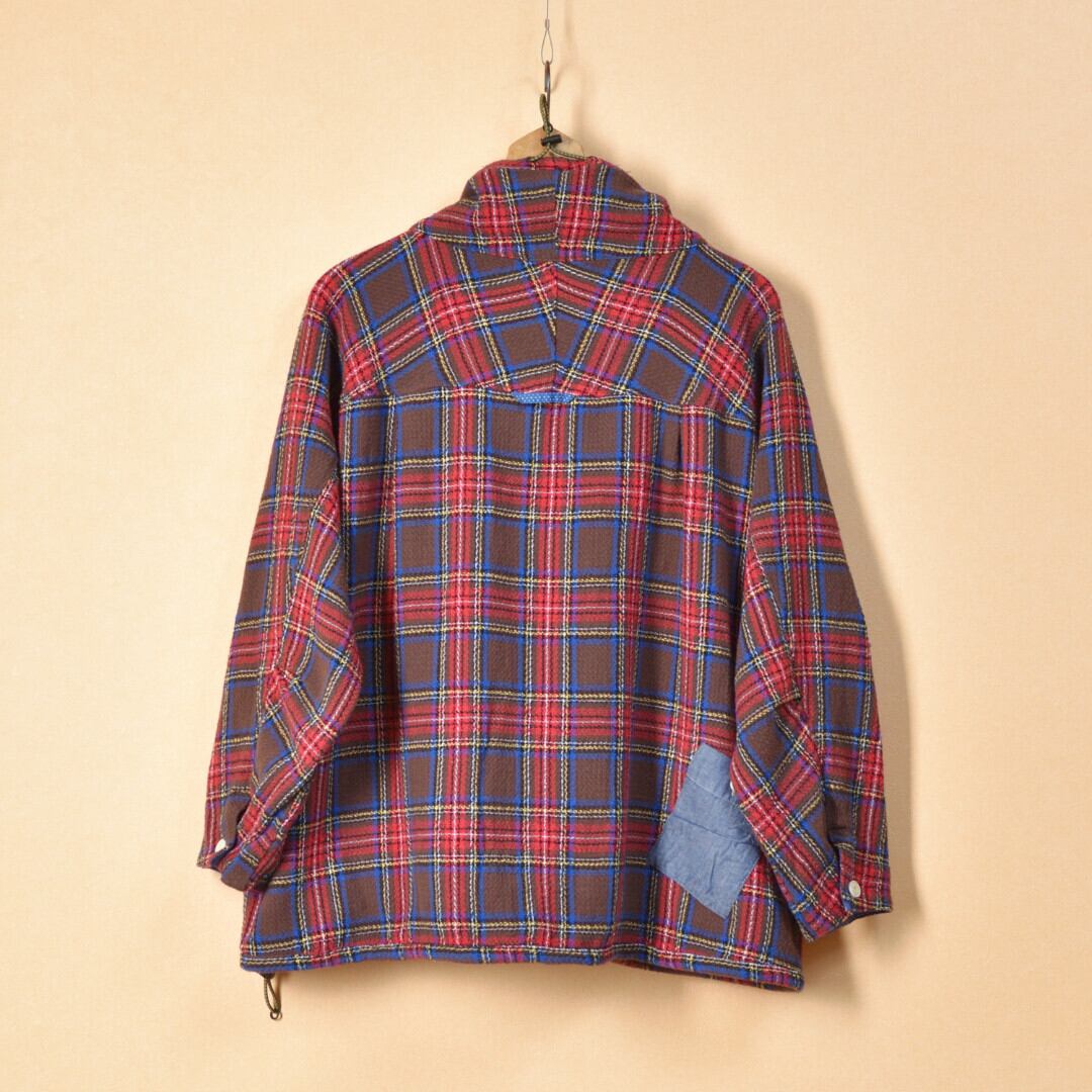 快晴堂 カイセイドウ ガールズタータンチェック・アルピーノスタンドヤッケ・ココアタータン【送料無料】