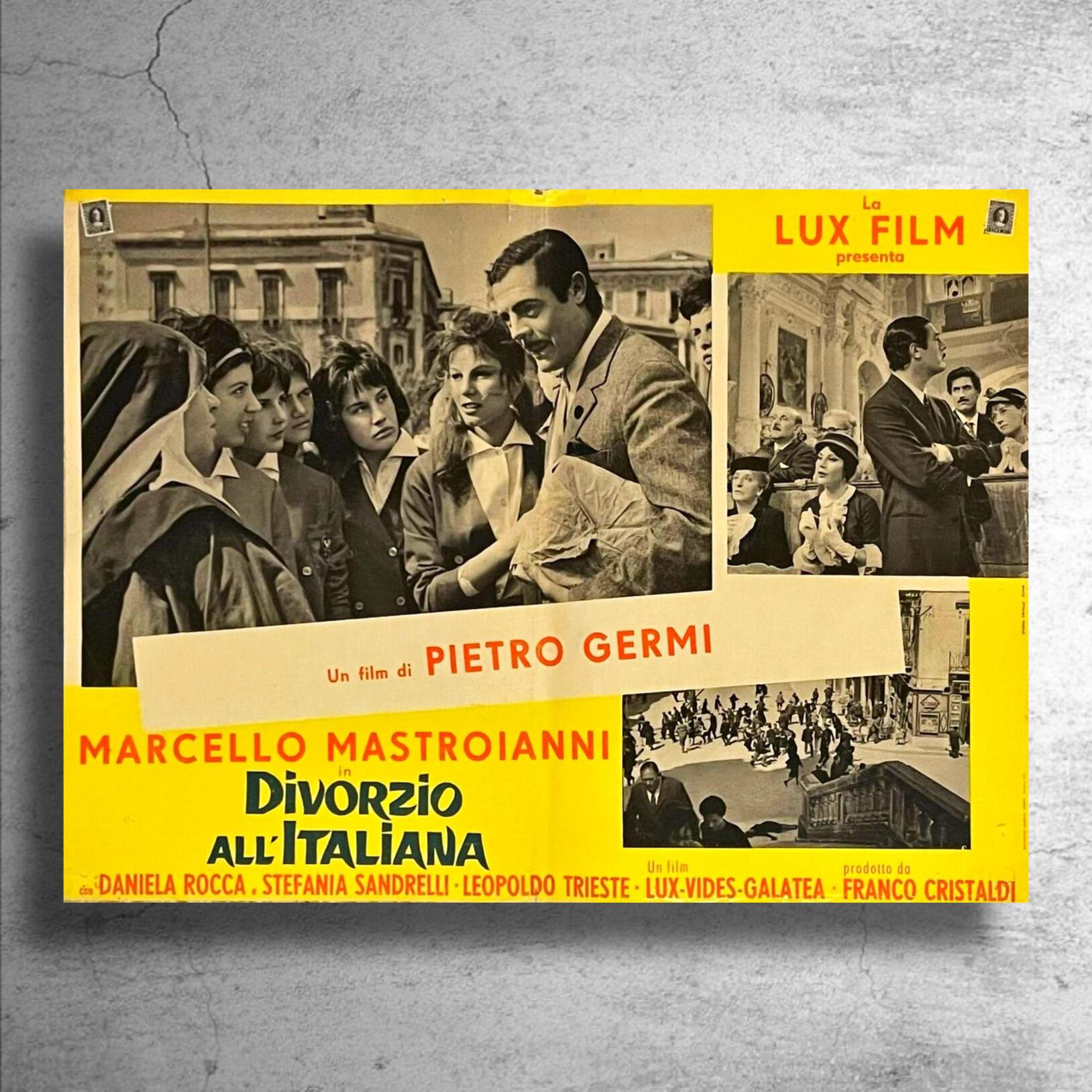 マルチェロ マストロヤンニ主演映画 イタリア式離婚狂想曲 日本未流通ポスター 特殊ポスターショップ Sooner Or Later