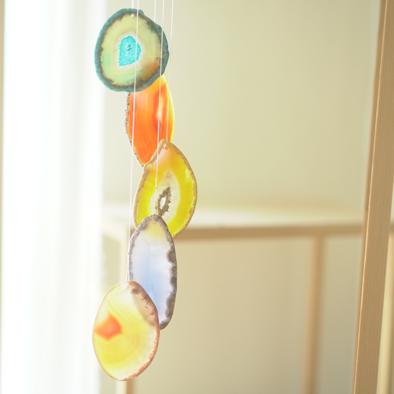 Campari Orange - アゲートヒーリングチャイム / Agate Sun Catcher Wind Chime 687