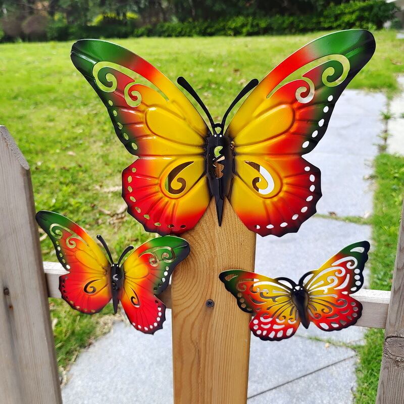 蝶 チョウ ちょうちょ 飾り 5個セット DIY おしゃれ 屋外 庭 芝生