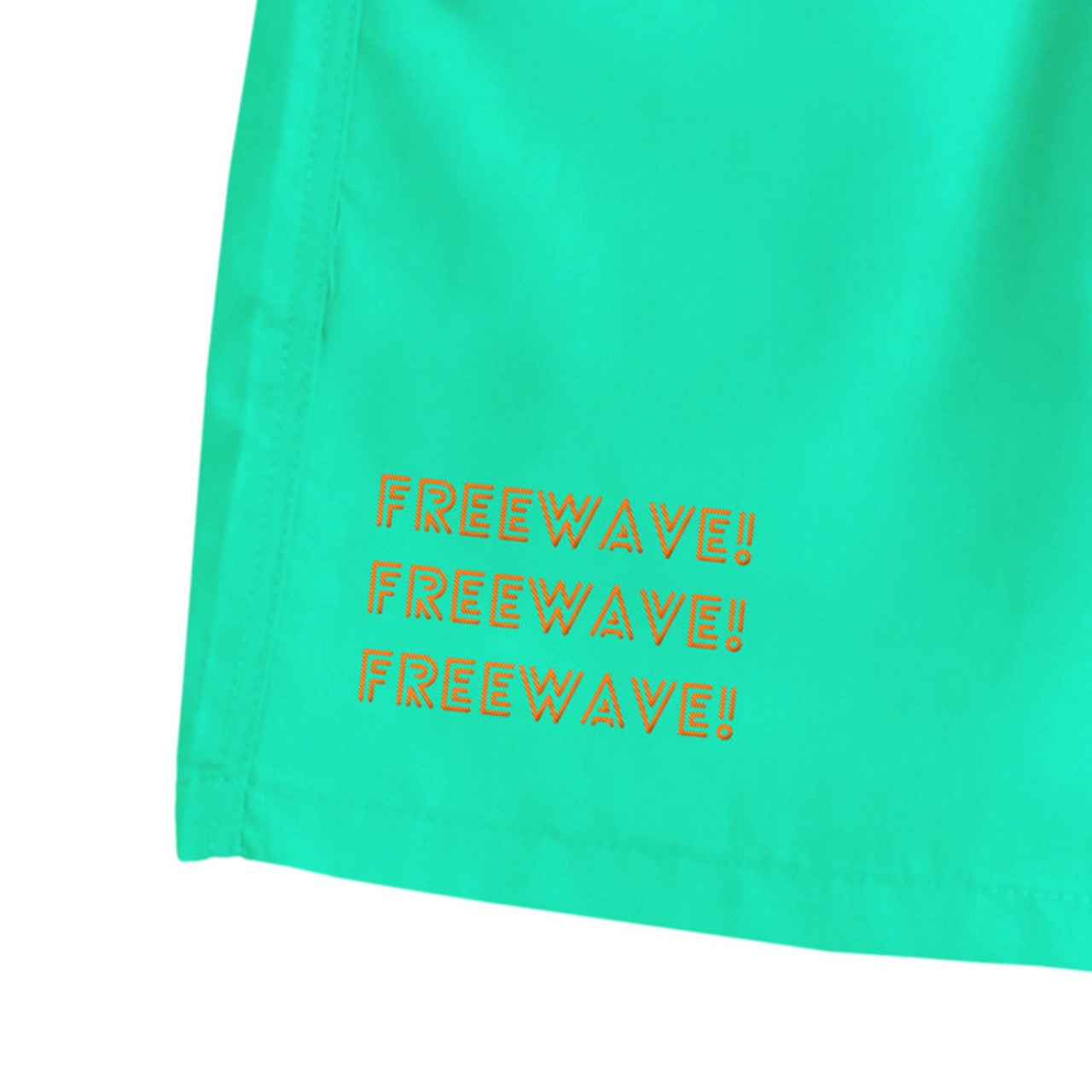 FREEWAVE 3連ロゴ サーフパンツ エメラレドグリーン