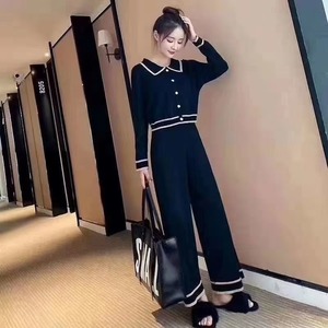 襟付き ニットセットアップ　AJ12541-9908