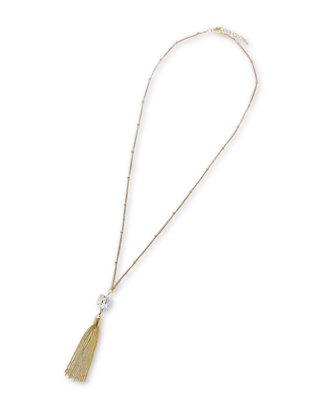 Crystal Tassel Necklace（クリスタルタッセルネックレス） | MEGURIE