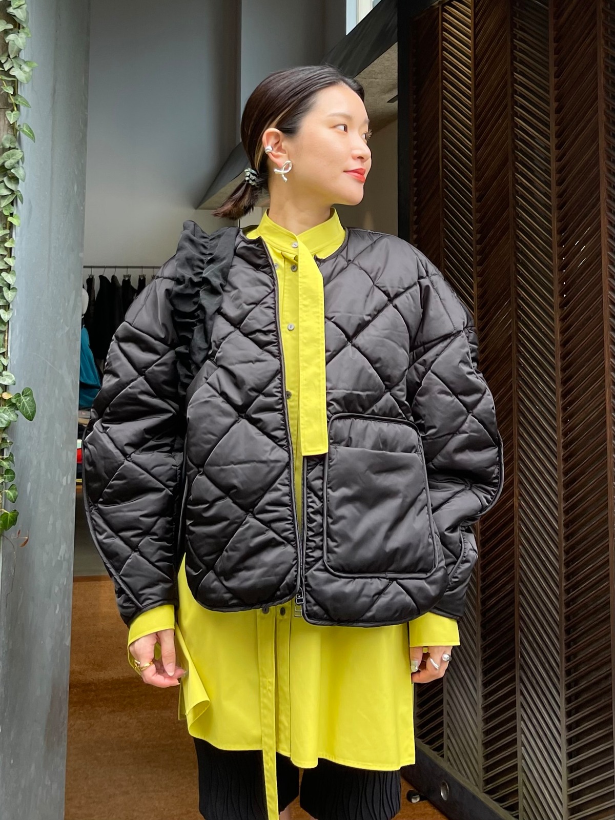 ENFOLD エンフォルド / SATIN QUILTED JACKET | TRENTオンライン 