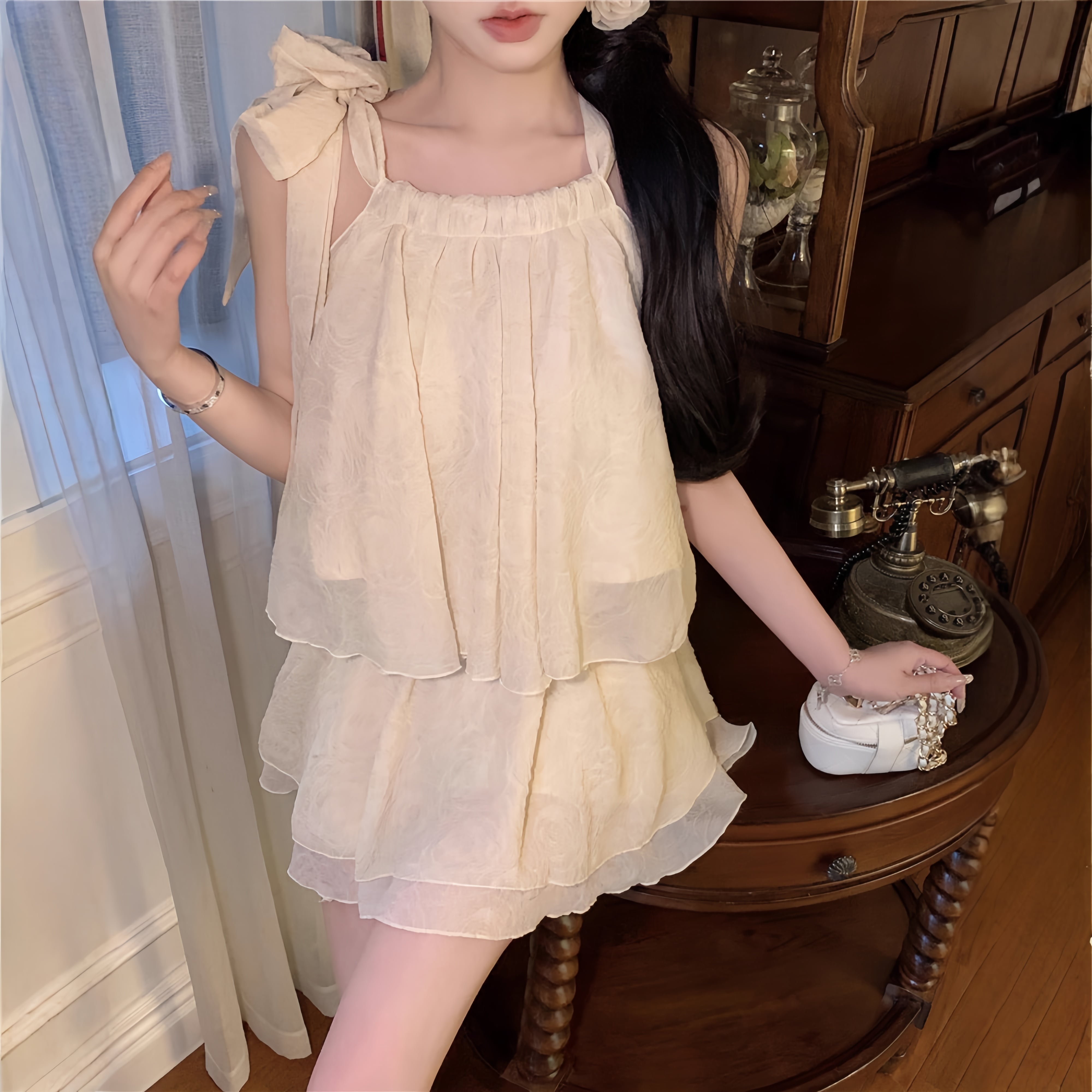 【set】キャミブラウス×スカートセット M32481