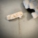 Line brooch white