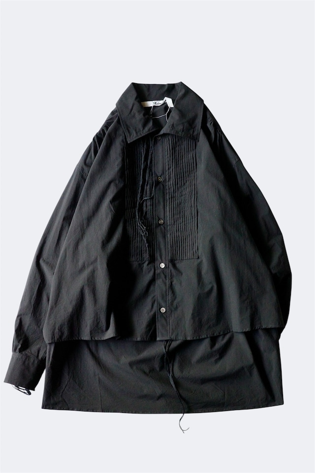 Midorikawa 【PINTUCK SHIRT -BLACK-】