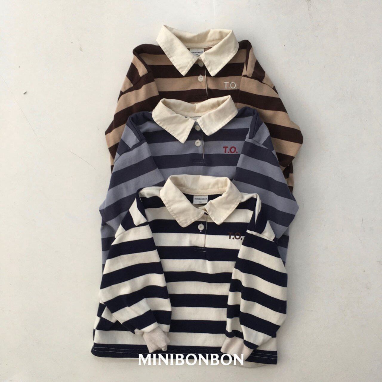 【MINIBONBON】champ collar tee
