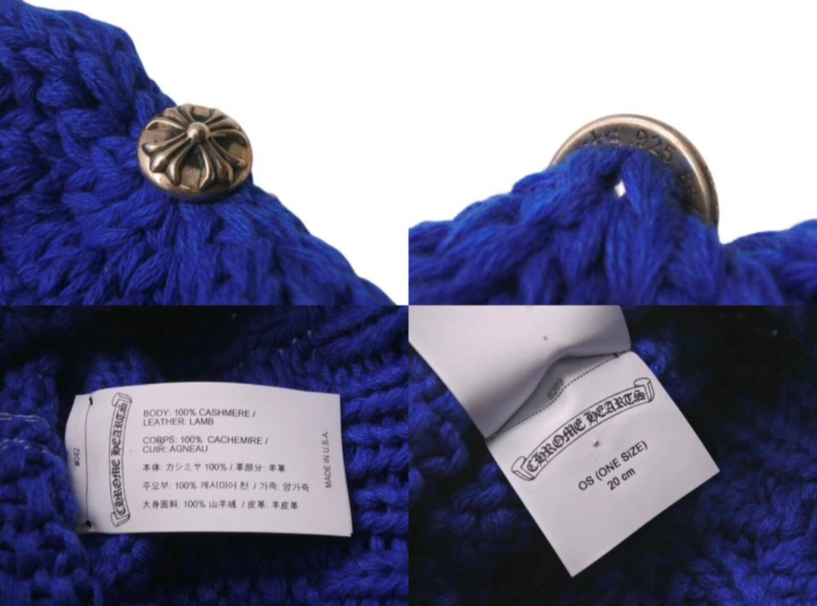 CHROME HEARTS クロムハーツ カシミヤ クロスパッチ ビーニー ニット