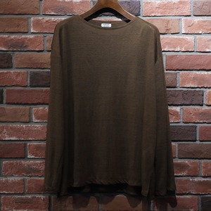 MAATEE&SONS(マーティーアンドサンズ) 26SS "L/S BOAT TEE LINEN天竺" -KHAKI-