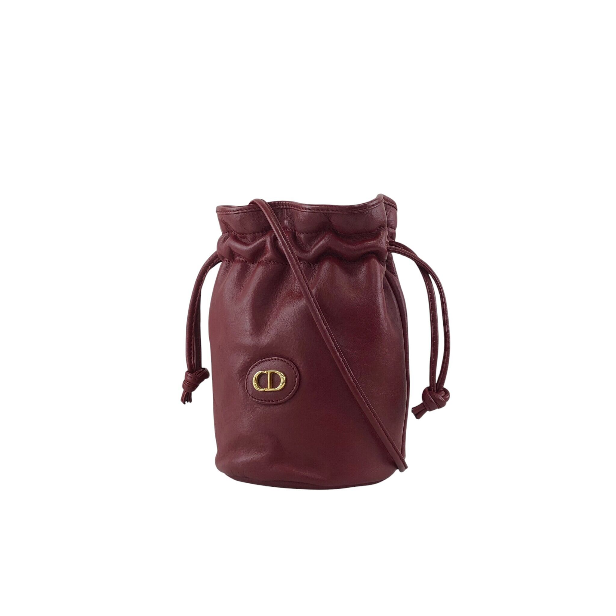 Christian Dior クリスチャン ディオール ショルダーバッグ レッド CD