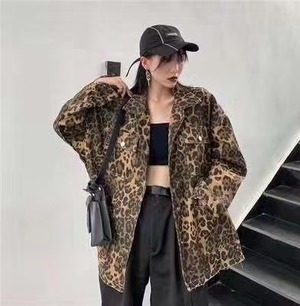 アニマル柄　オーバーシャツ　ASF212010-09